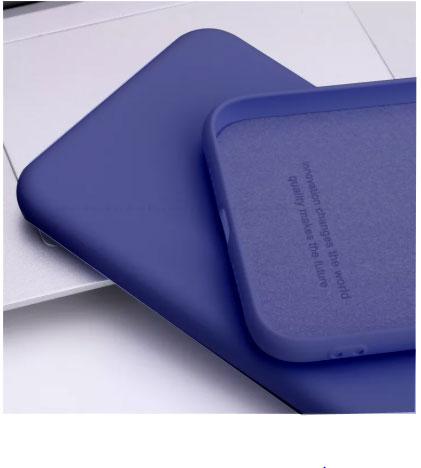 Vivo X60 Pro Plus Liquid Silicone Back Cover Case With TPU & Matte Finish - Blue