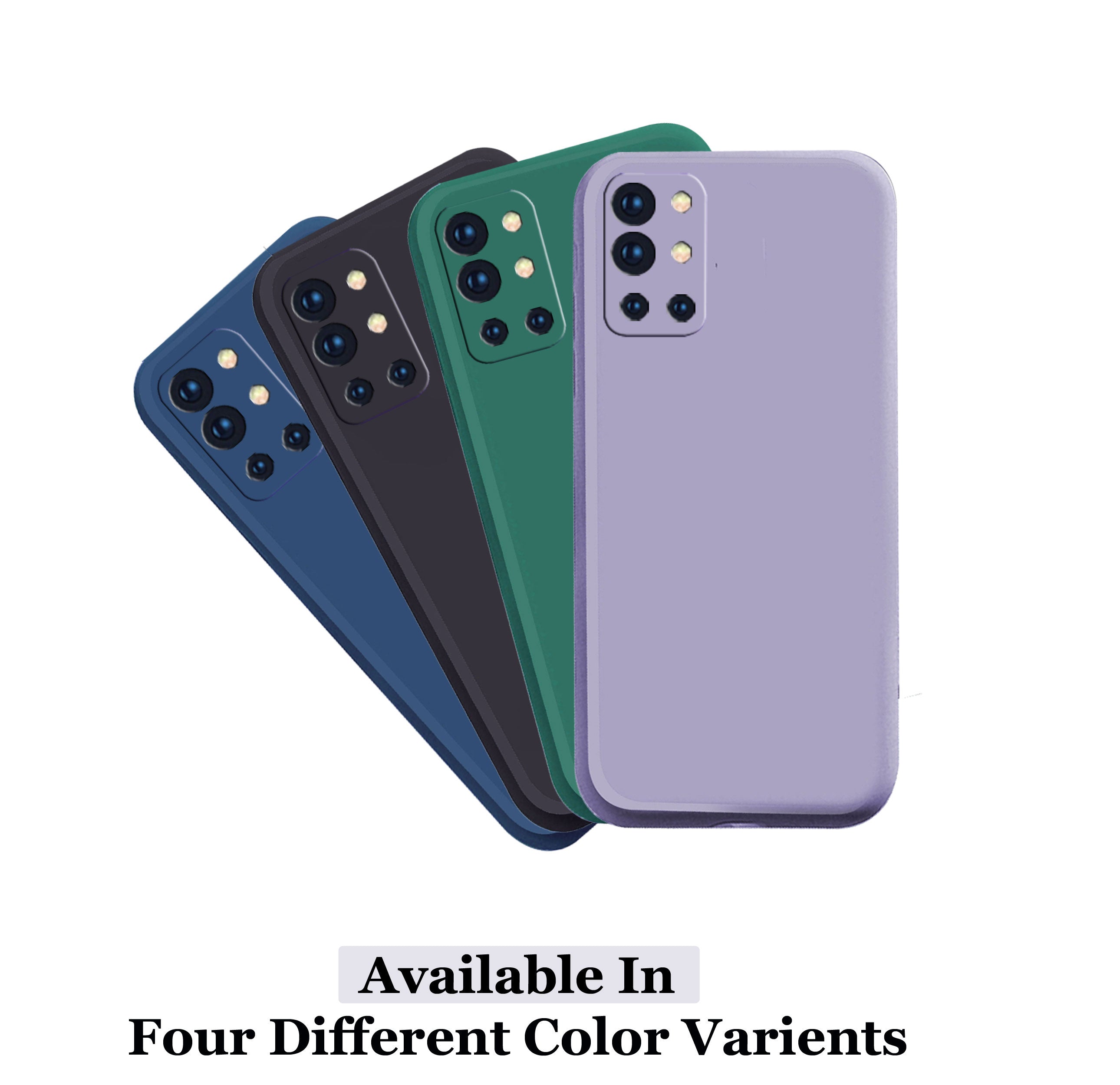 OnePlus 9R Liquid Silicone Back Cover Case With TPU & Matte Finish - Purple