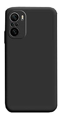 Xiaomi Mi 11X / Mi 11X Pro 5G Liquid Silicone Back Cover Case With TPU & Matte Finish - Black