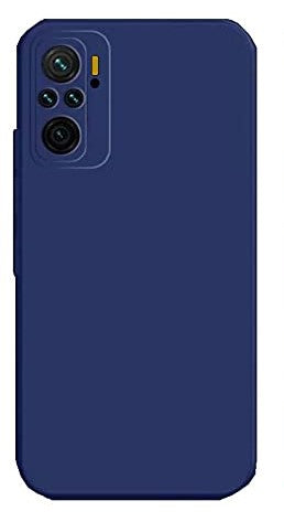 Xiaomi Mi 11X / Mi 11X Pro 5G Liquid Silicone Back Cover Case With TPU & Matte Finish - Blue