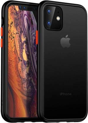 Smoke Frosted Back cover For iPhone 11- Black