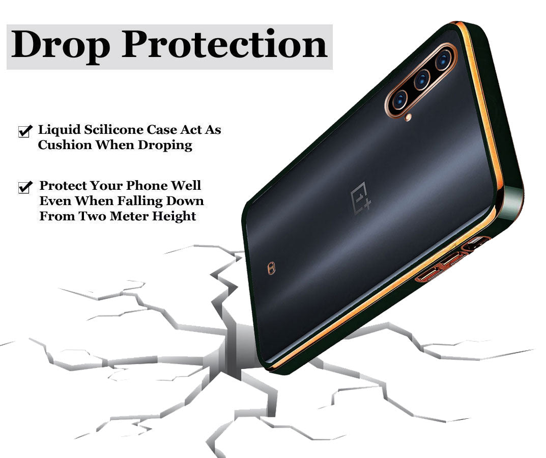 Electro Silicone Series Back cover Case For OnePlus Nord CE 5G - Black