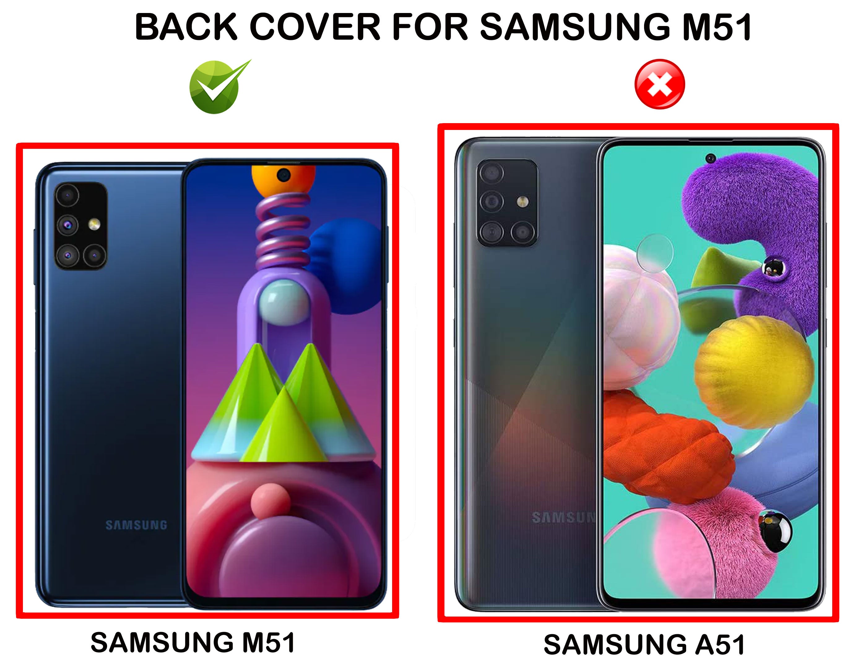 Samsung M51 Liquid Silicone Back Cover Case With TPU & Matte Finish - Blue