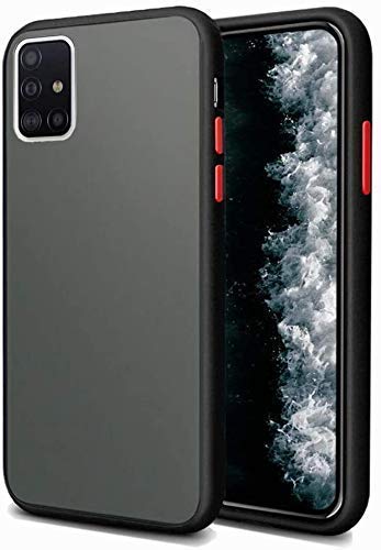 Smoke Frosted Back cover For Sasmung A31- Black