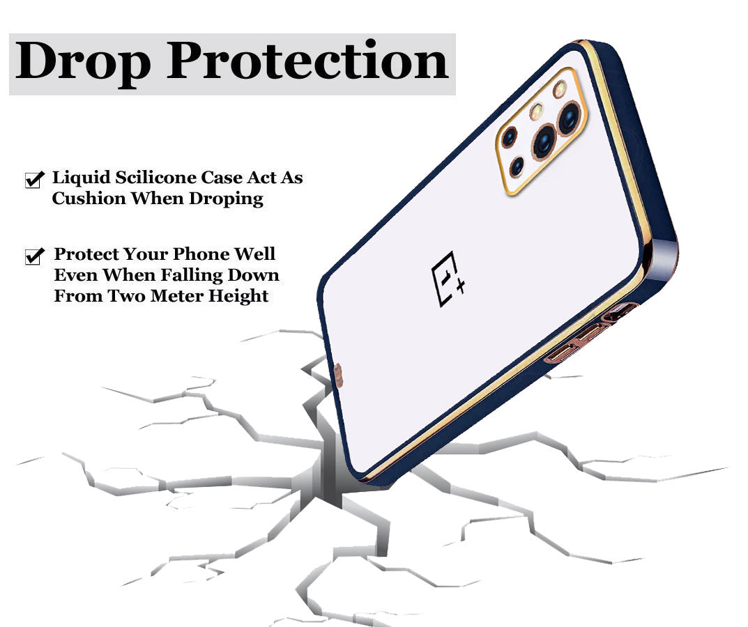 Electro Silicone Series Back cover Case For  OnePlus 8T - Blue