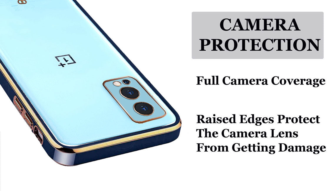 Electro Silicone Series Back cover Case For  OnePlus Nord 2 5G - Blue