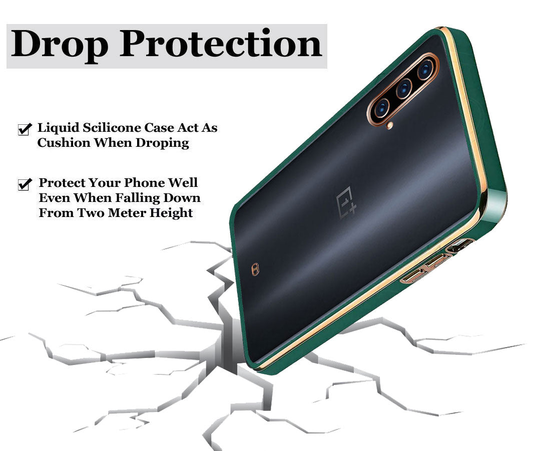 Electro Silicone Series Back cover Case For OnePlus Nord CE 5G - Green