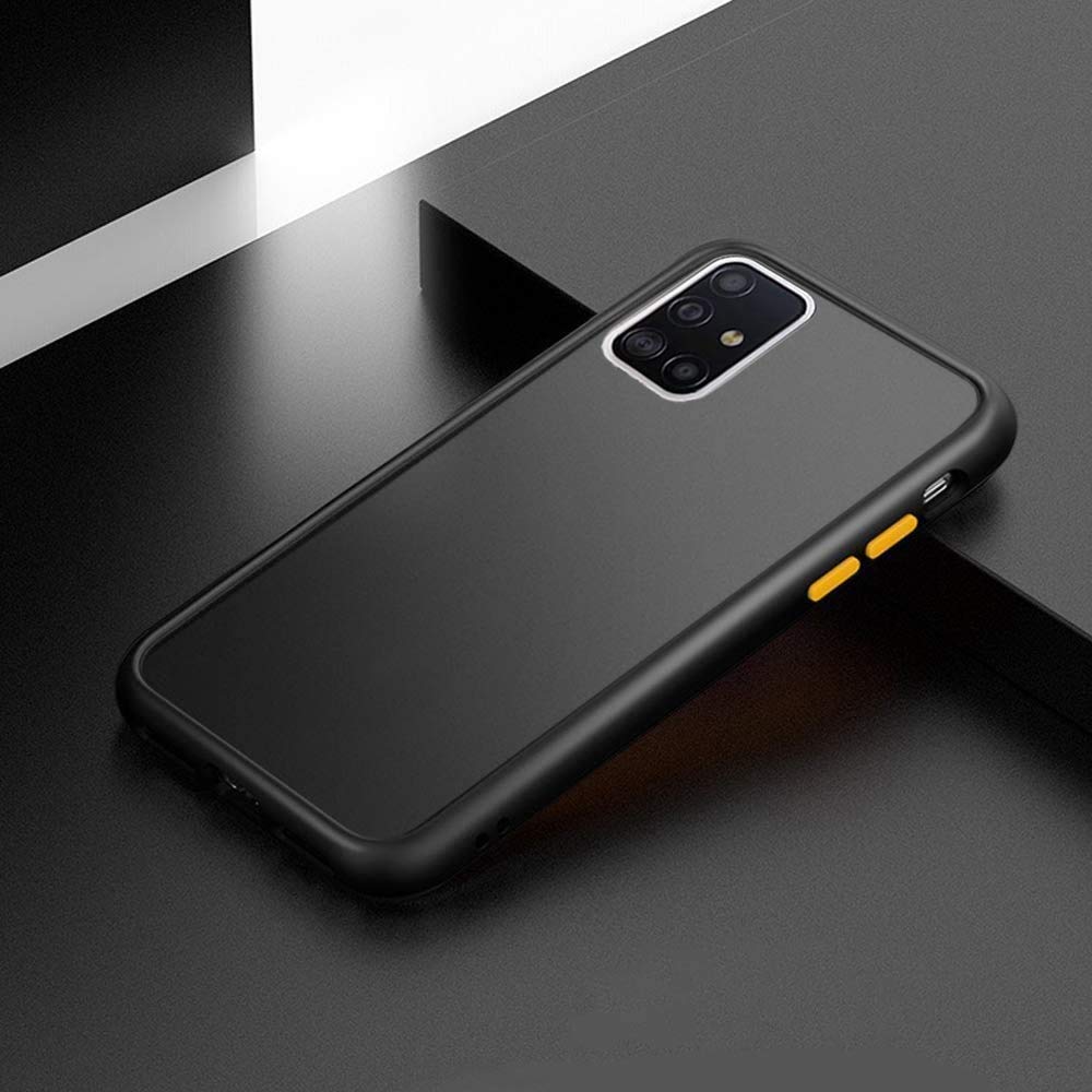 Smoke Frosted Back cover For Sasmung A31- Black