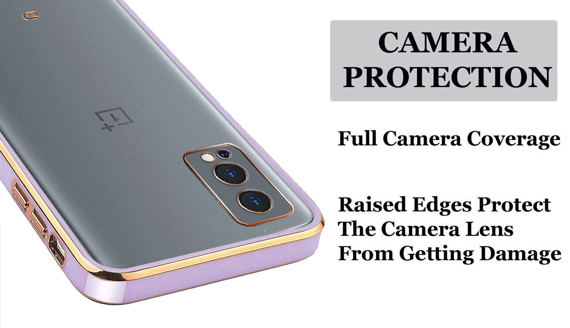 Electro Silicone Series Back cover Case For Oneplus Nord 2 5G - Purple