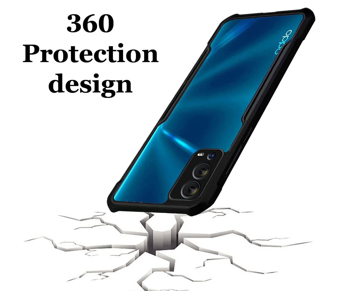 ShockProof Transparent Silicone Back cover For Oppo A55 4G