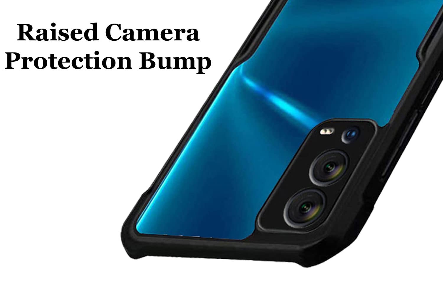 ShockProof Transparent Silicone Back cover For Oppo A55 4G