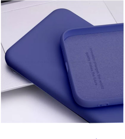 Redmi Note 10 Pro / Pro Max Liquid Silicone Back Cover Case With TPU & Matte Finish - Blue