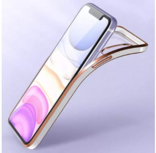 Electro Silicone Series Back cover Case For iphone 11 Pro Max - Purple