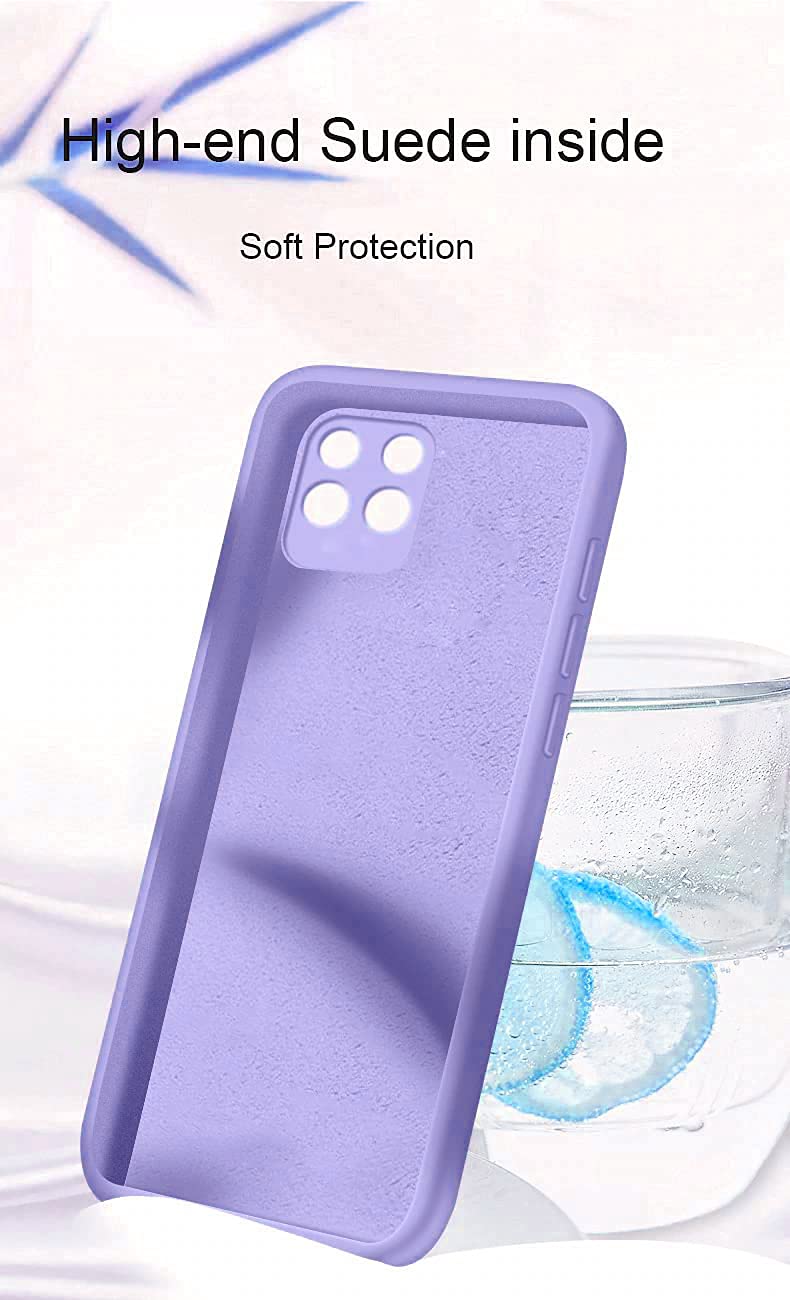 Redmi Note 10 Pro / Pro Max Liquid Silicone Back Cover Case With TPU & Matte Finish - Purple