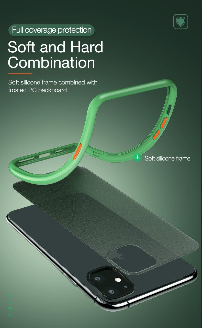 Artistque Frosted Smoke Translucent Shock Proof Smooth Rubberized Matte Hard Back Case Cover for OnePlus 9 Pro - Green
