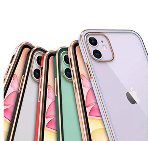 Electro Silicone Series Back cover Case For iphone 11 Pro Max - Purple
