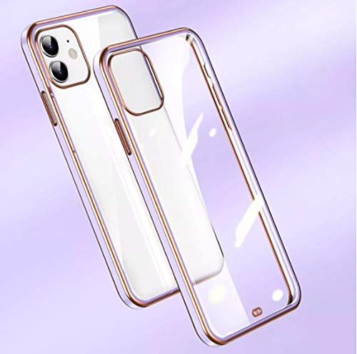 Electro Silicone Series Back cover Case For iphone 11 Pro Max - Purple