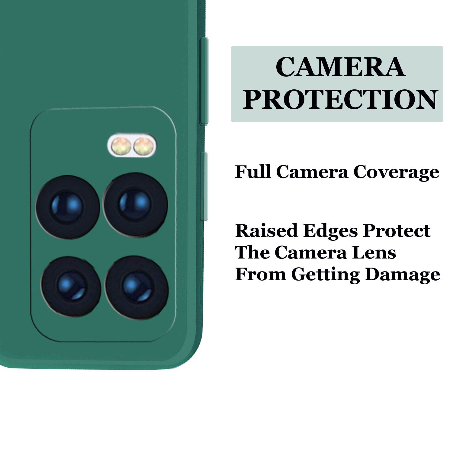 Realme 8 5G Liquid Silicone Back Cover Case With TPU & Matte Finish - Green
