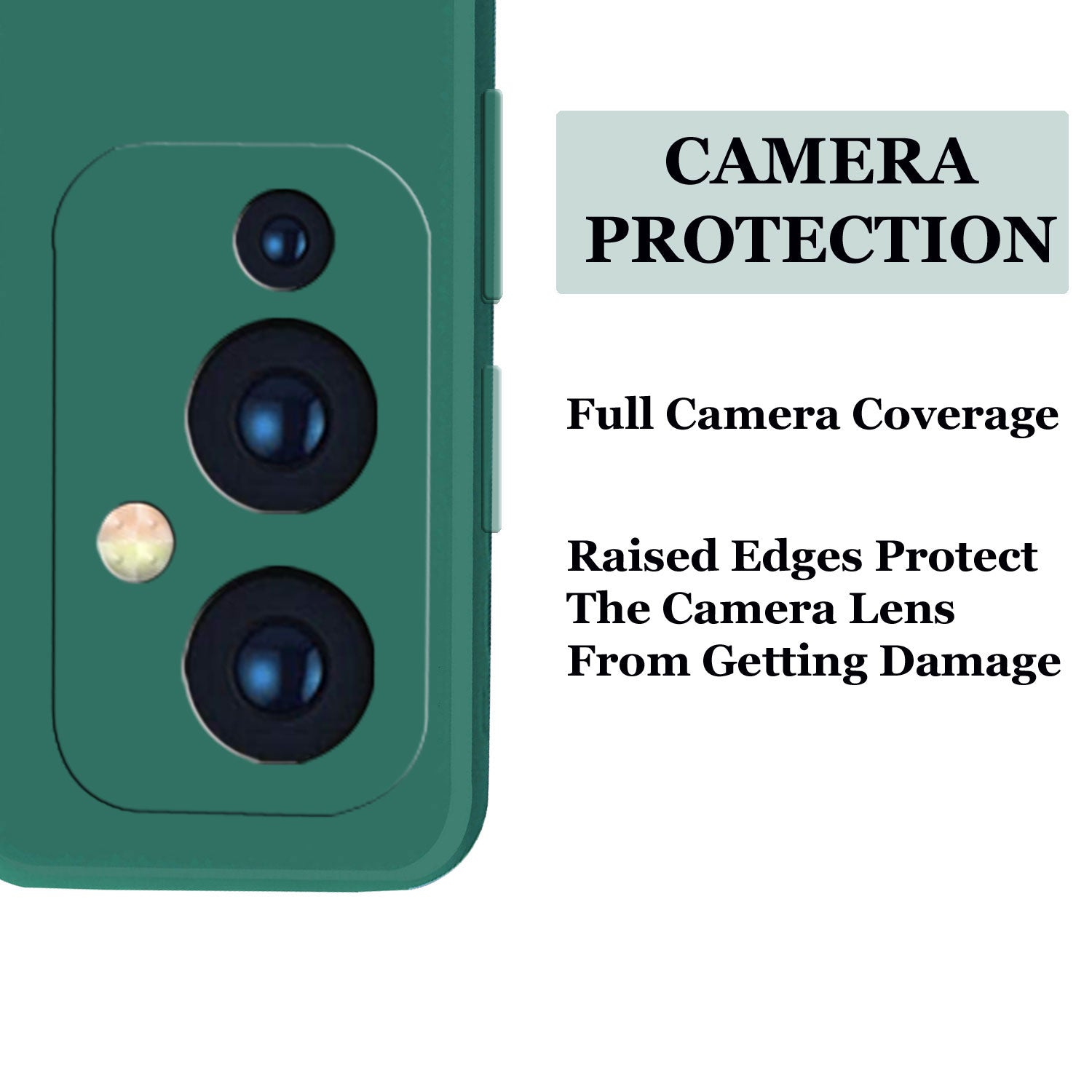 OnePlus 9 Liquid Silicone Back Cover Case With TPU & Matte Finish - Dark Green