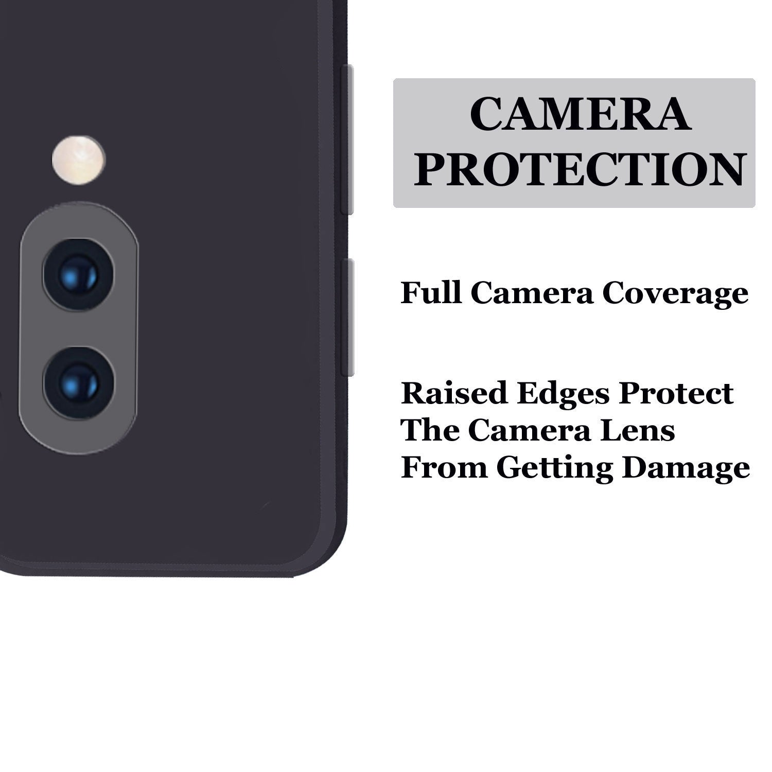 OnePlus 6t Liquid Silicone Back Cover Case With TPU & Matte Finish - Black