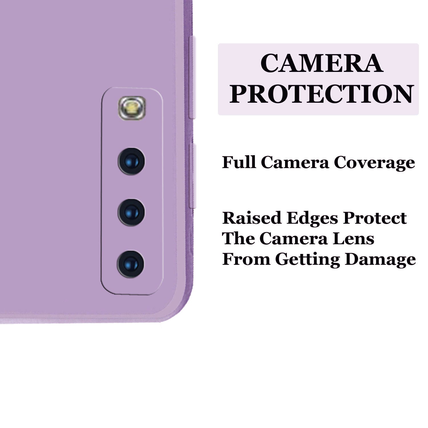 Samsung Galaxy A7 2018 Liquid Silicone Back Cover Case With TPU & Matte Finish - Purple