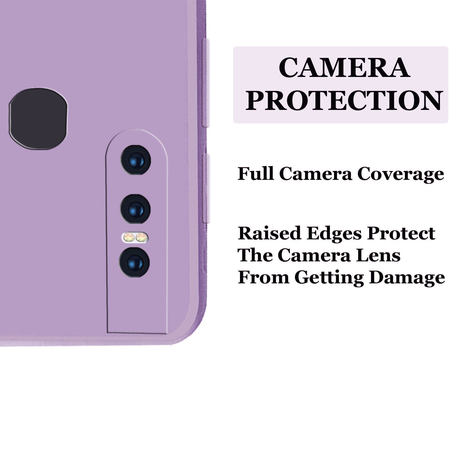 Vivo V15 Liquid Silicone Back Cover Case With TPU & Matte Finish - Purple