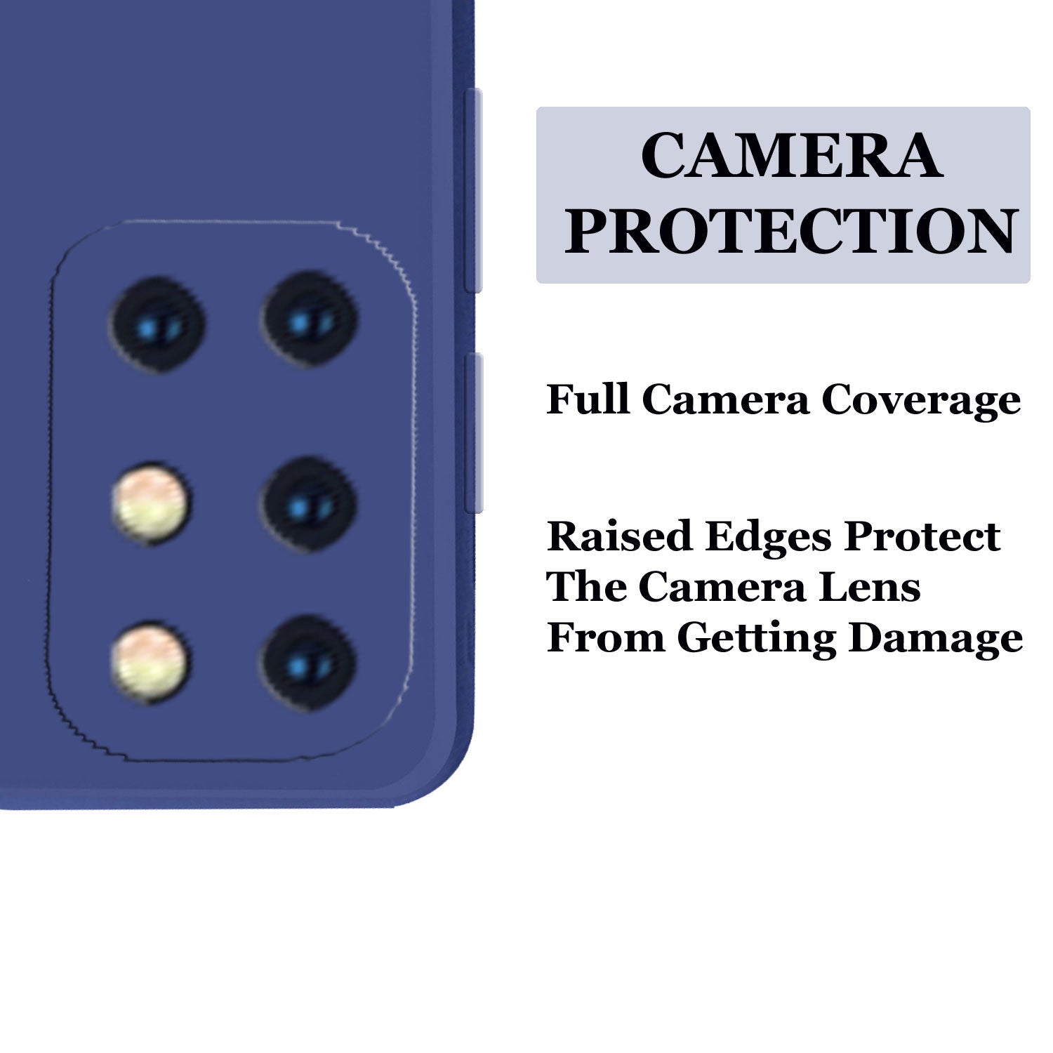 Oneplus 8t Liquid Silicone Back Cover Case With TPU & Matte Finish - Blue