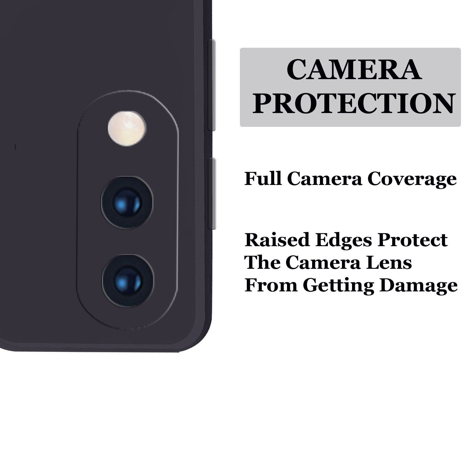 Samsung Galaxy M10 Liquid Silicone Back Cover Case With TPU & Matte Finish - Black