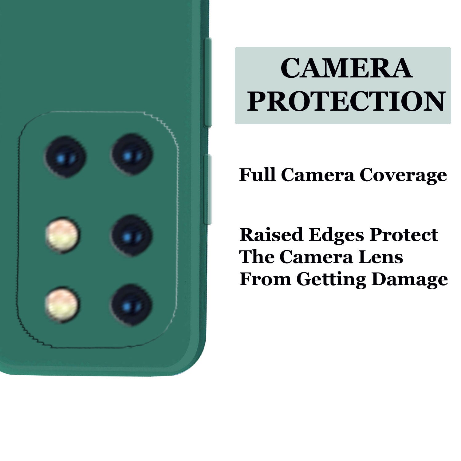 Oneplus 8t Liquid Silicone Back Cover Case With TPU & Matte Finish - Dark Green
