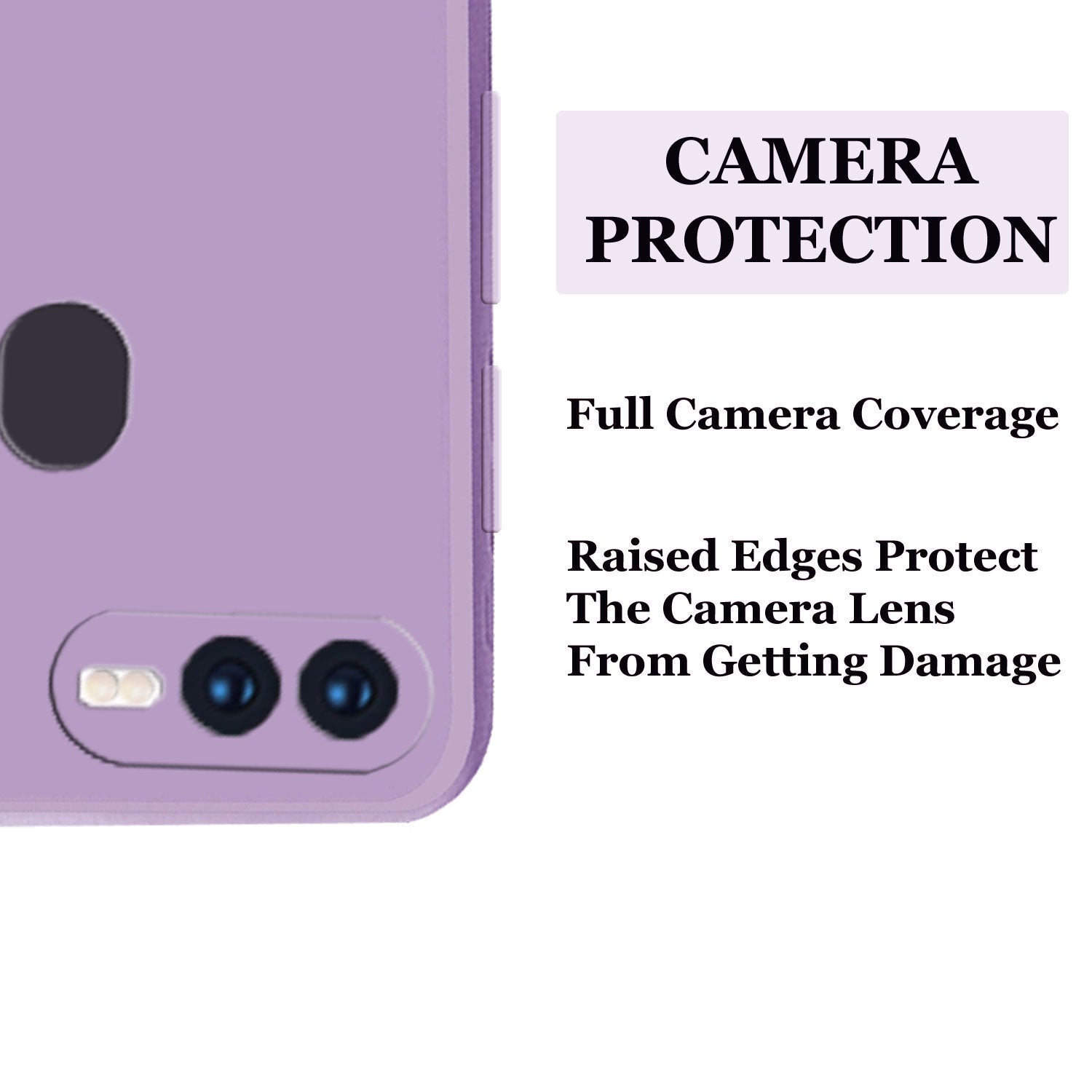 Oppo F9 Pro Liquid Silicone Back Cover Case With TPU & Matte Finish - Purple