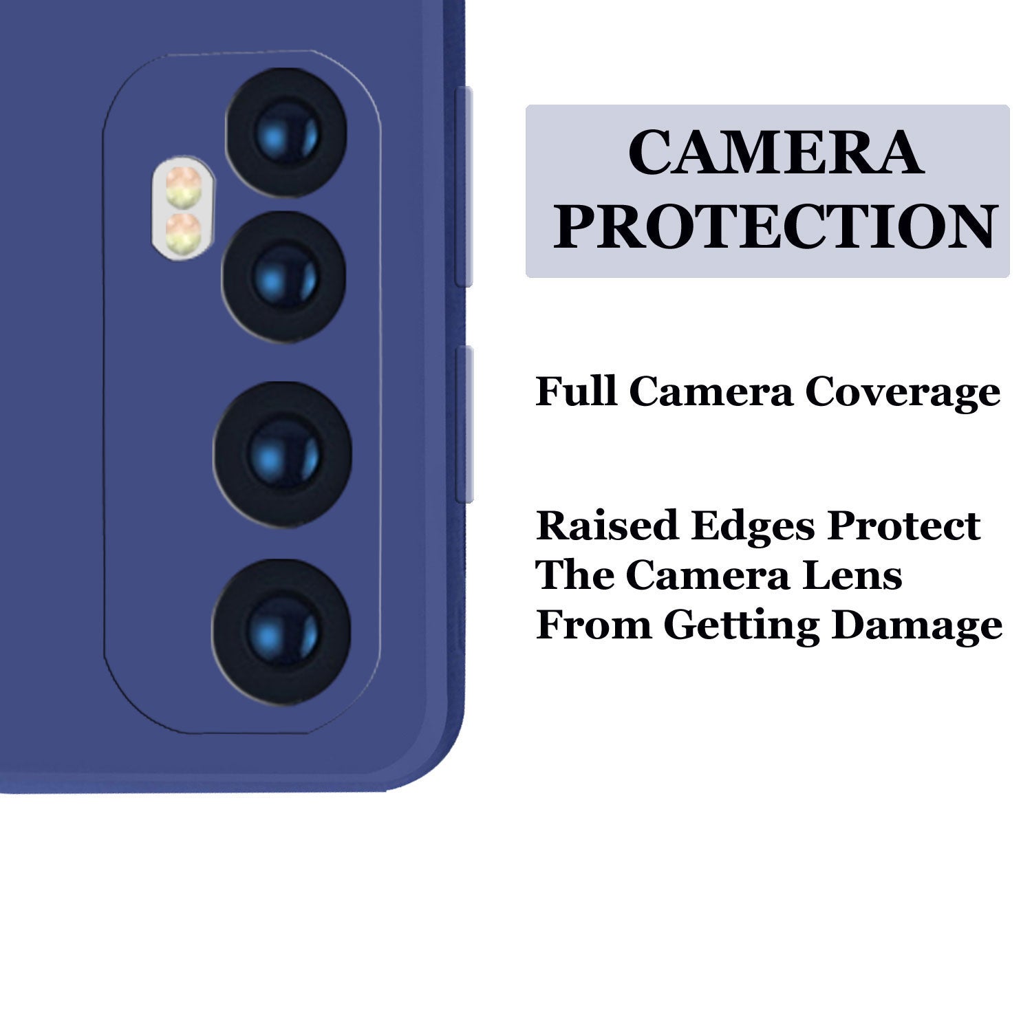 Realme 7 Liquid Silicone Back Cover Case With TPU & Matte Finish - Blue