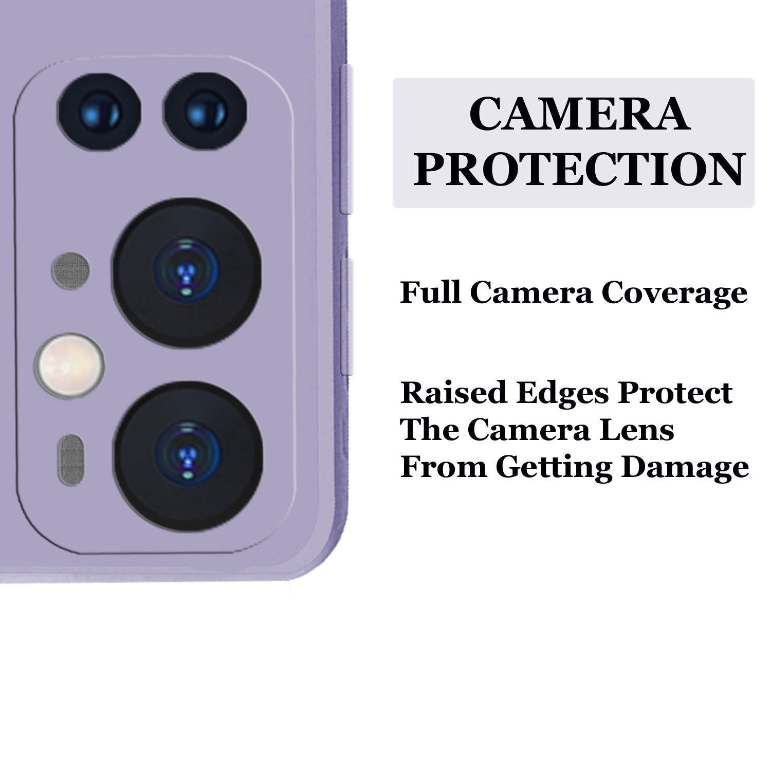 OnePlus 9 Pro Liquid Silicone Back Cover Case With TPU & Matte Finish - Purple