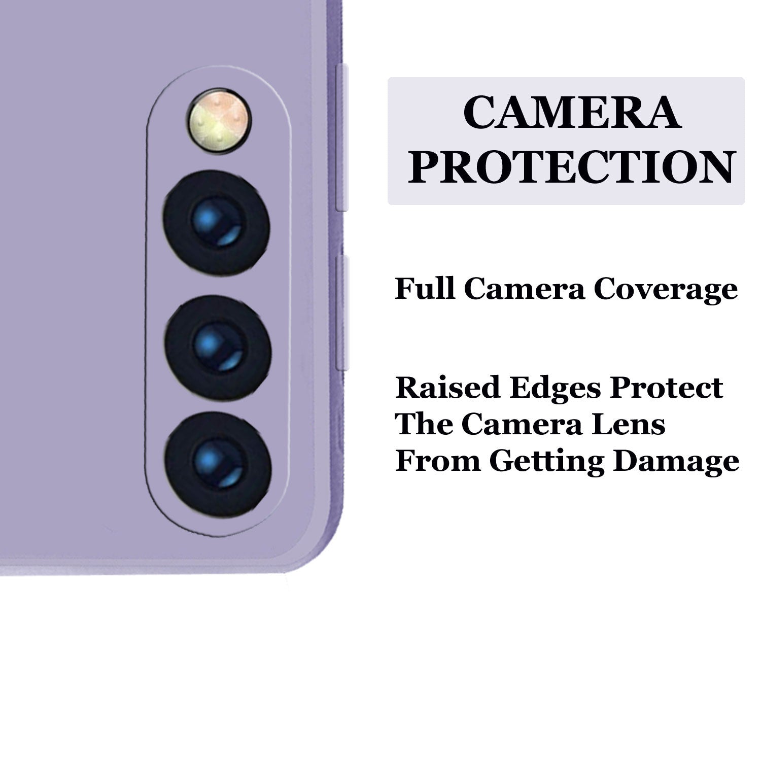 Samsung A50 Liquid Silicone Back Cover Case With TPU & Matte Finish - Purple
