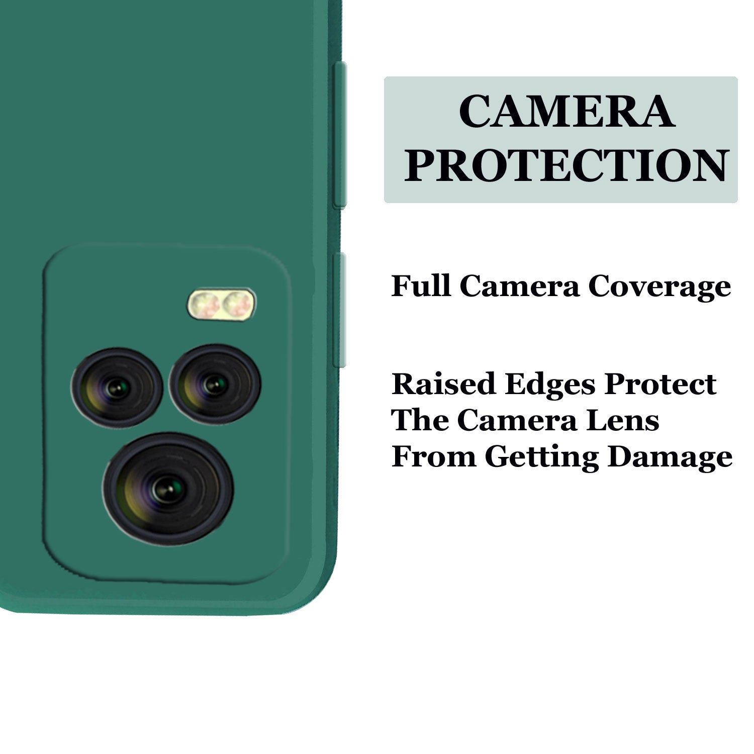 Liquid TPU Silicone Matte Back Cover Case For Vivo V20 - Dark Green