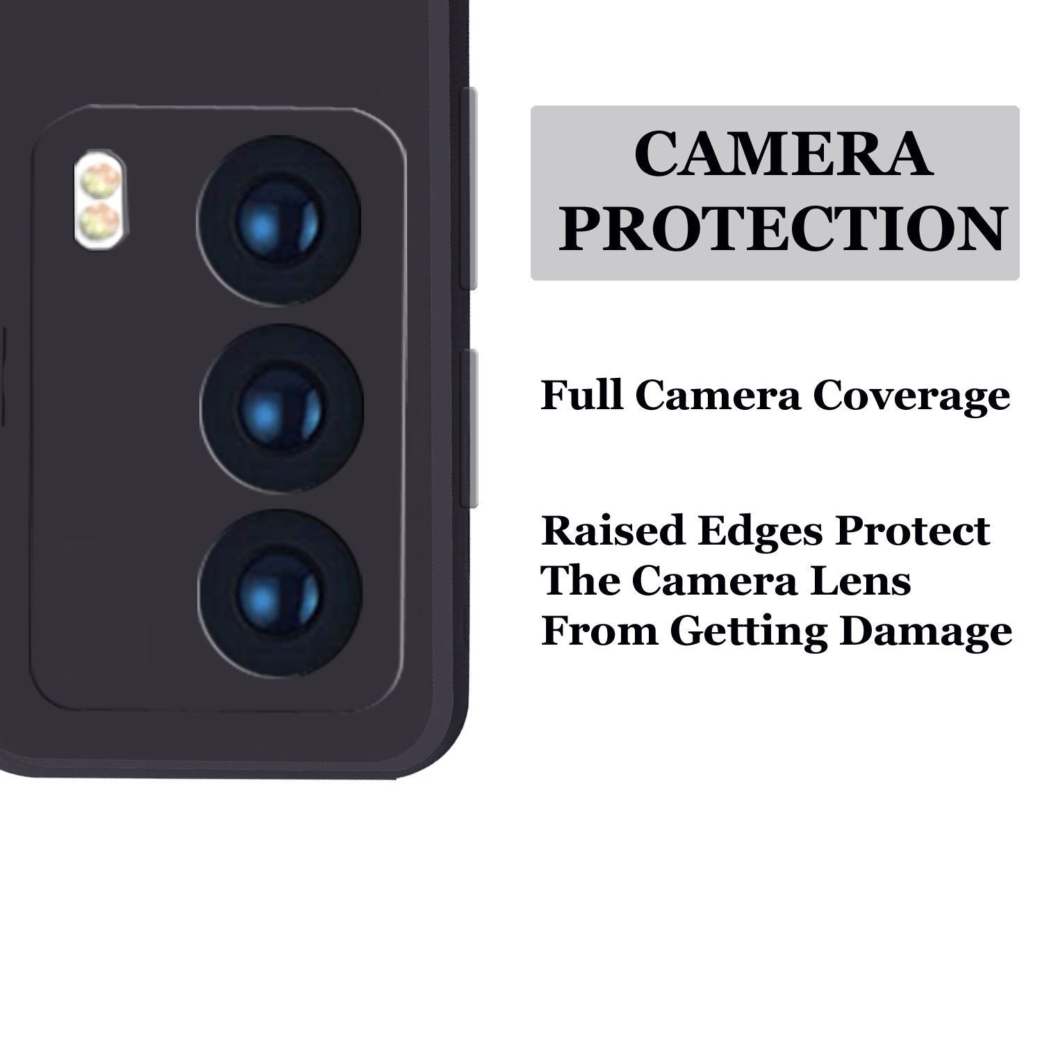 IQOO Z5 5G Liquid Silicone Back Cover Case With TPU & Matte Finish - Black