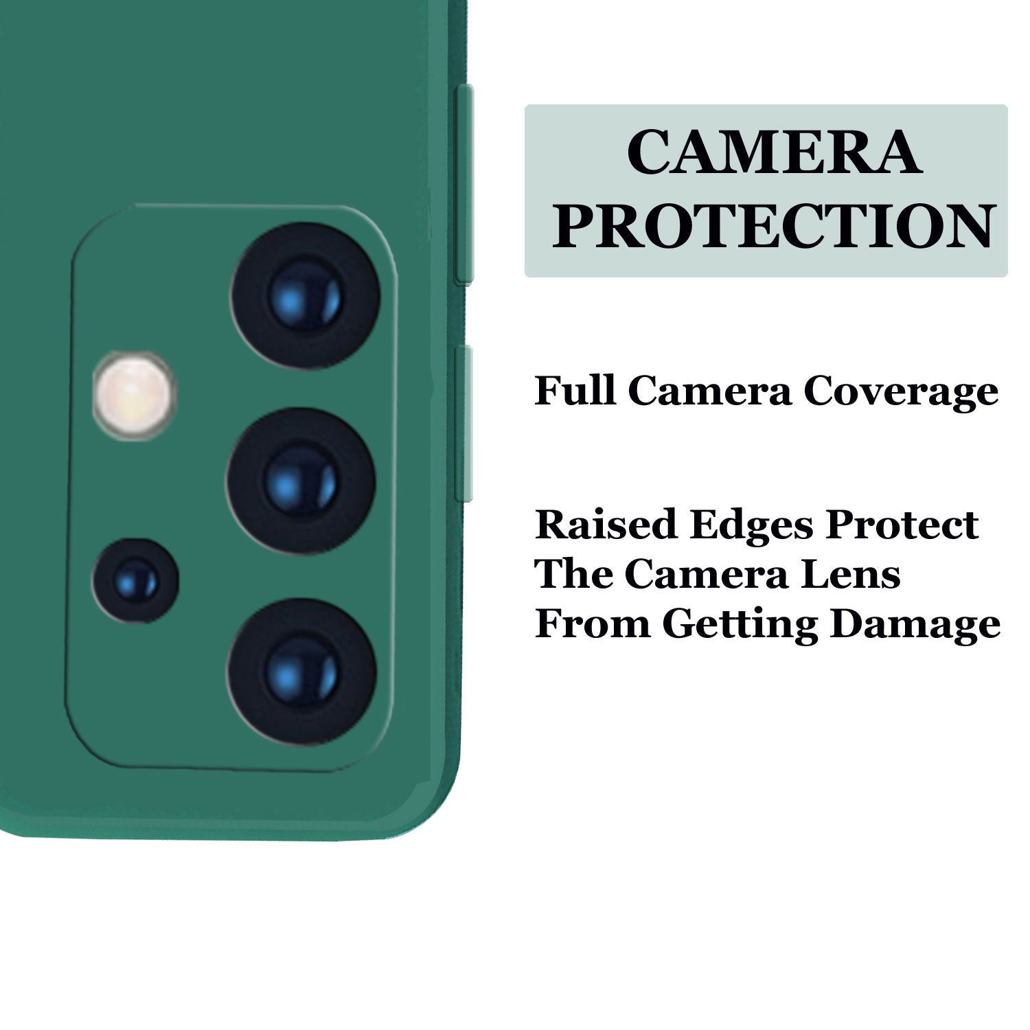Samsung Galaxy A52 / A52s 5G Liquid Silicone Back Cover Case With TPU & Matte Finish - Green
