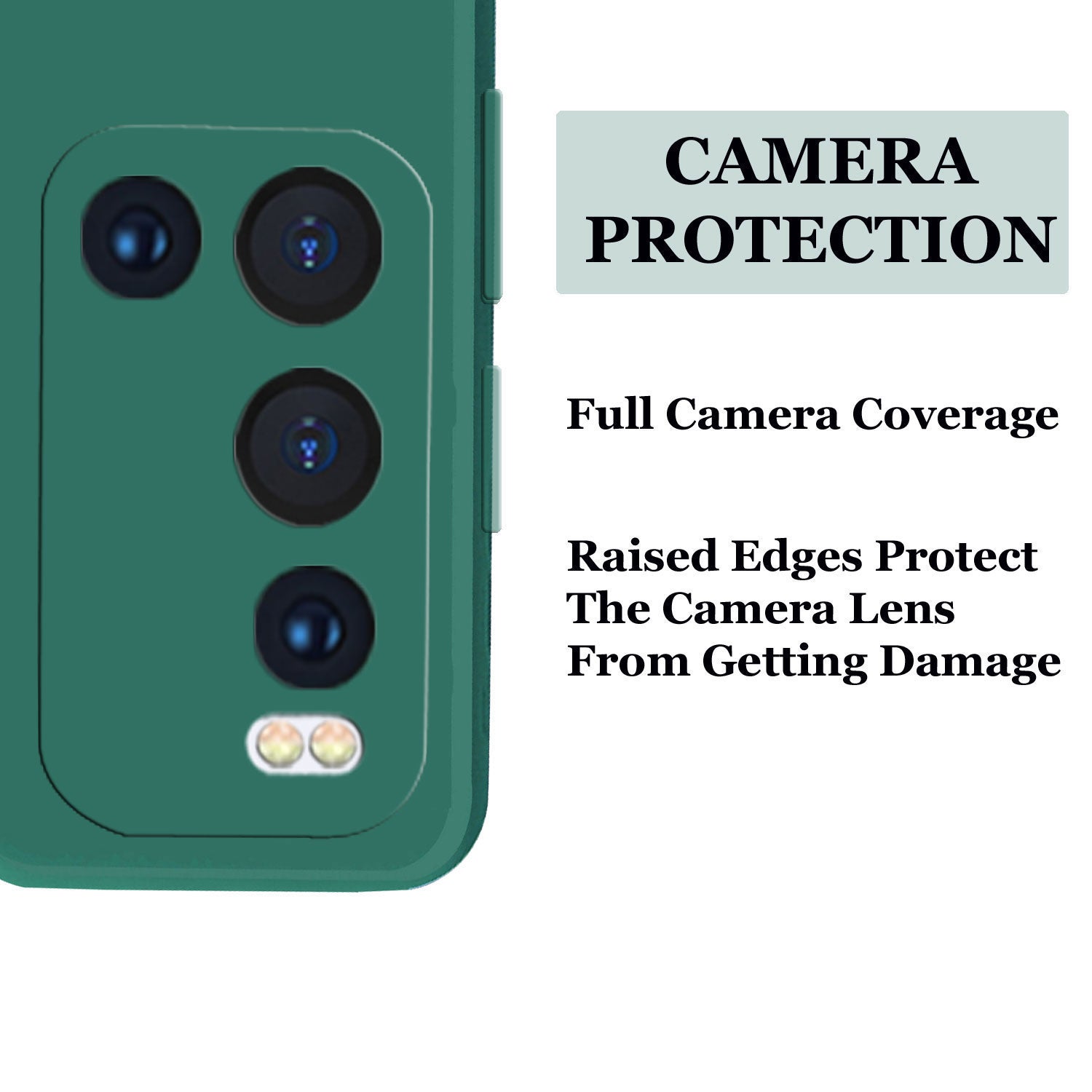 Vivo V19 Liquid Silicone Back Cover Case With TPU & Matte Finish - Green