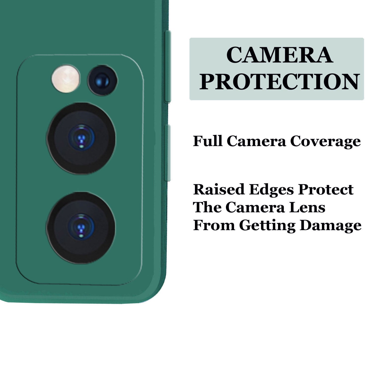 Oneplus Nord 2 5g Liquid Silicone Back Cover Case With TPU & Matte Finish - DarkGreen
