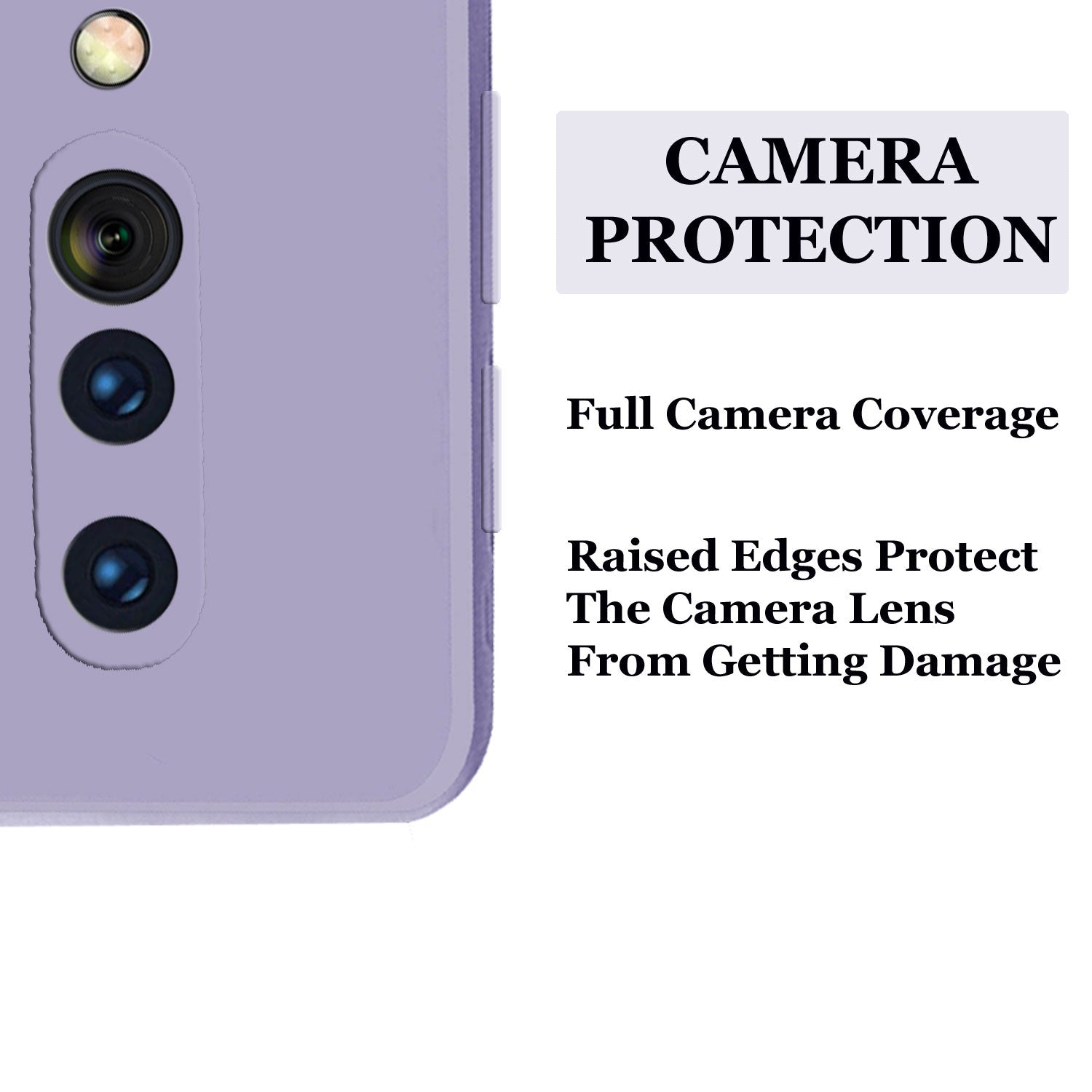 Oneplus 8 Liquid Silicone Back Cover Case With TPU & Matte Finish - Purple