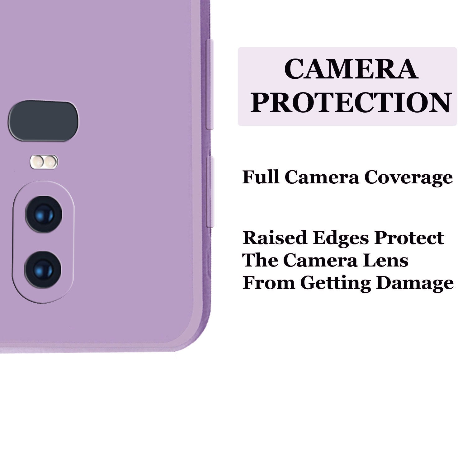OnePlus 6 Liquid Silicone Back Cover Case With TPU & Matte Finish - Purple