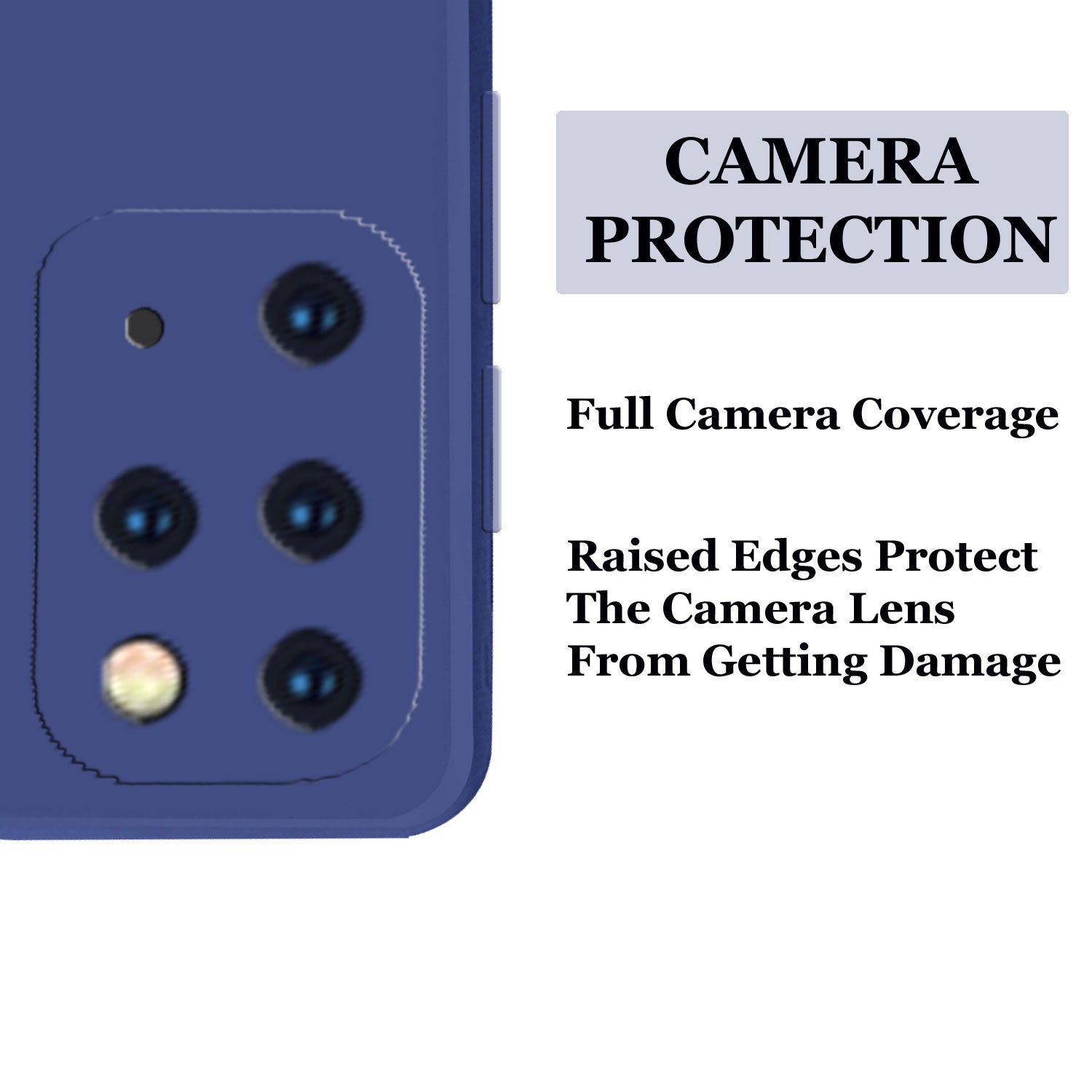 Samsung Galaxy S20 Plus Liquid Silicone Back Cover Case With TPU & Matte Finish - Blue