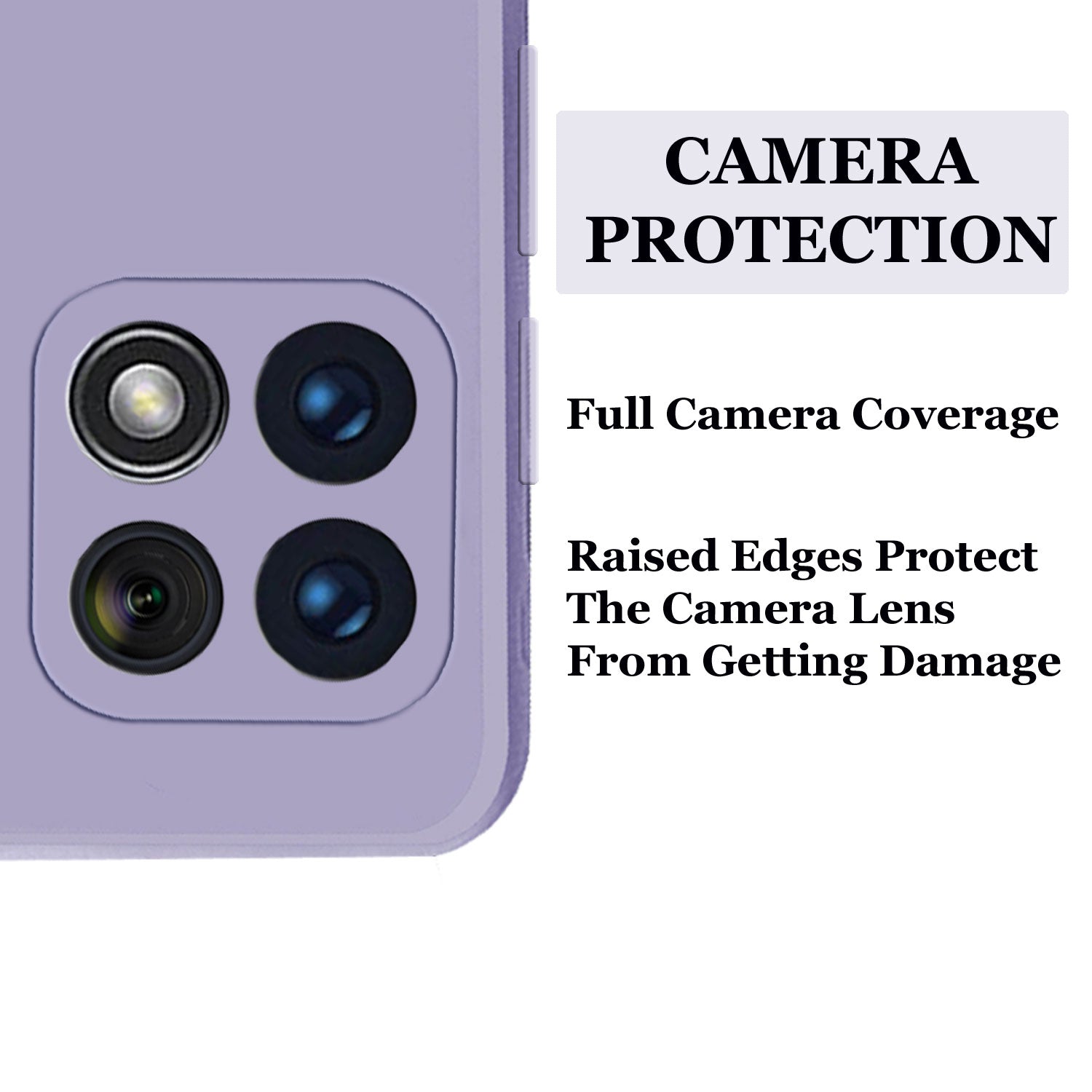 Samsung A22 4G Liquid Silicone Back Cover Case With TPU & Matte Finish - Light Purple
