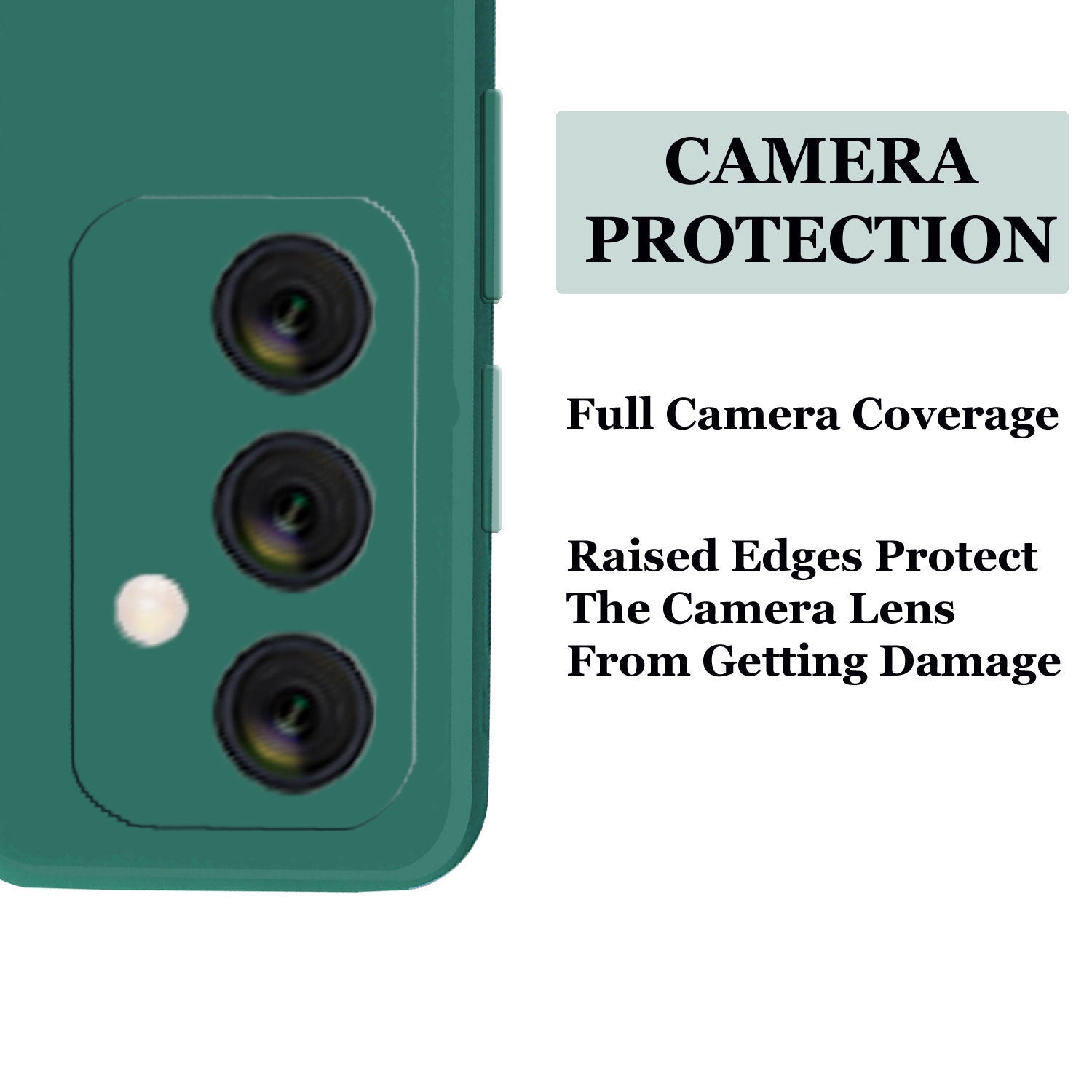 Samsung M52 5G  Liquid Silicone Back Cover Case With TPU & Matte Finish - Green