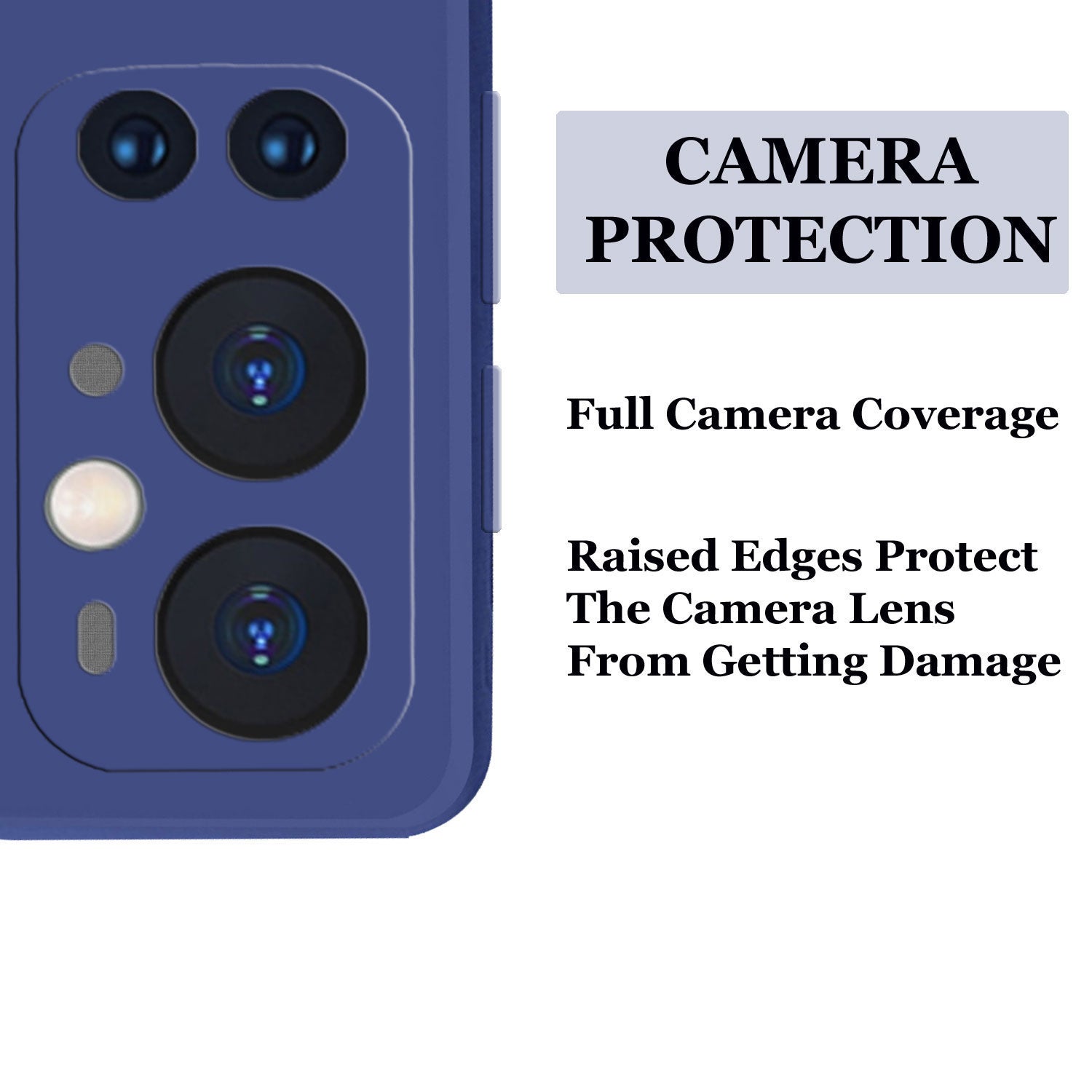 OnePlus 9 Pro Liquid TPU Silicone Matte Back Cover Case - Blue