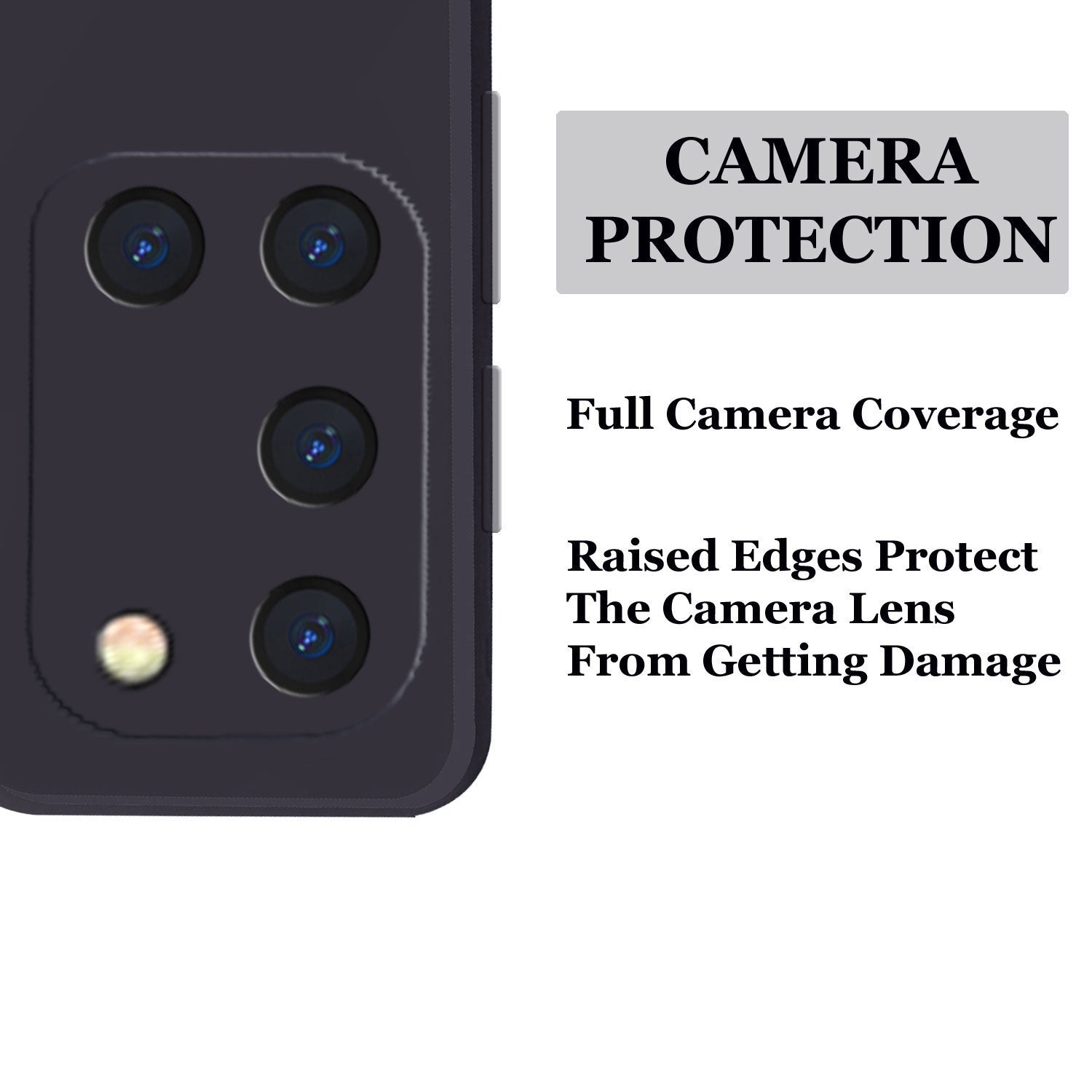 Samsung Galaxy A21s Liquid Silicone Back Cover Case With TPU & Matte Finish - Black