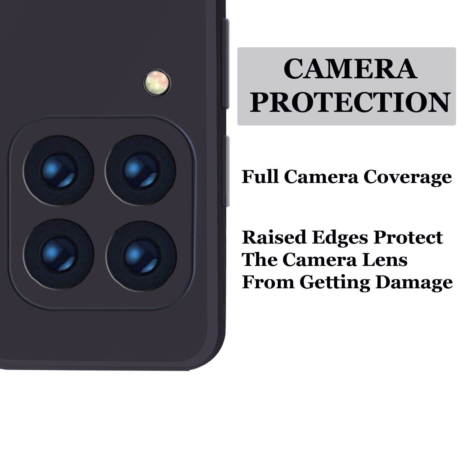 Samsung Galaxy M33 5G Liquid Silicone Back Cover Case With TPU & Matte Finish - Black