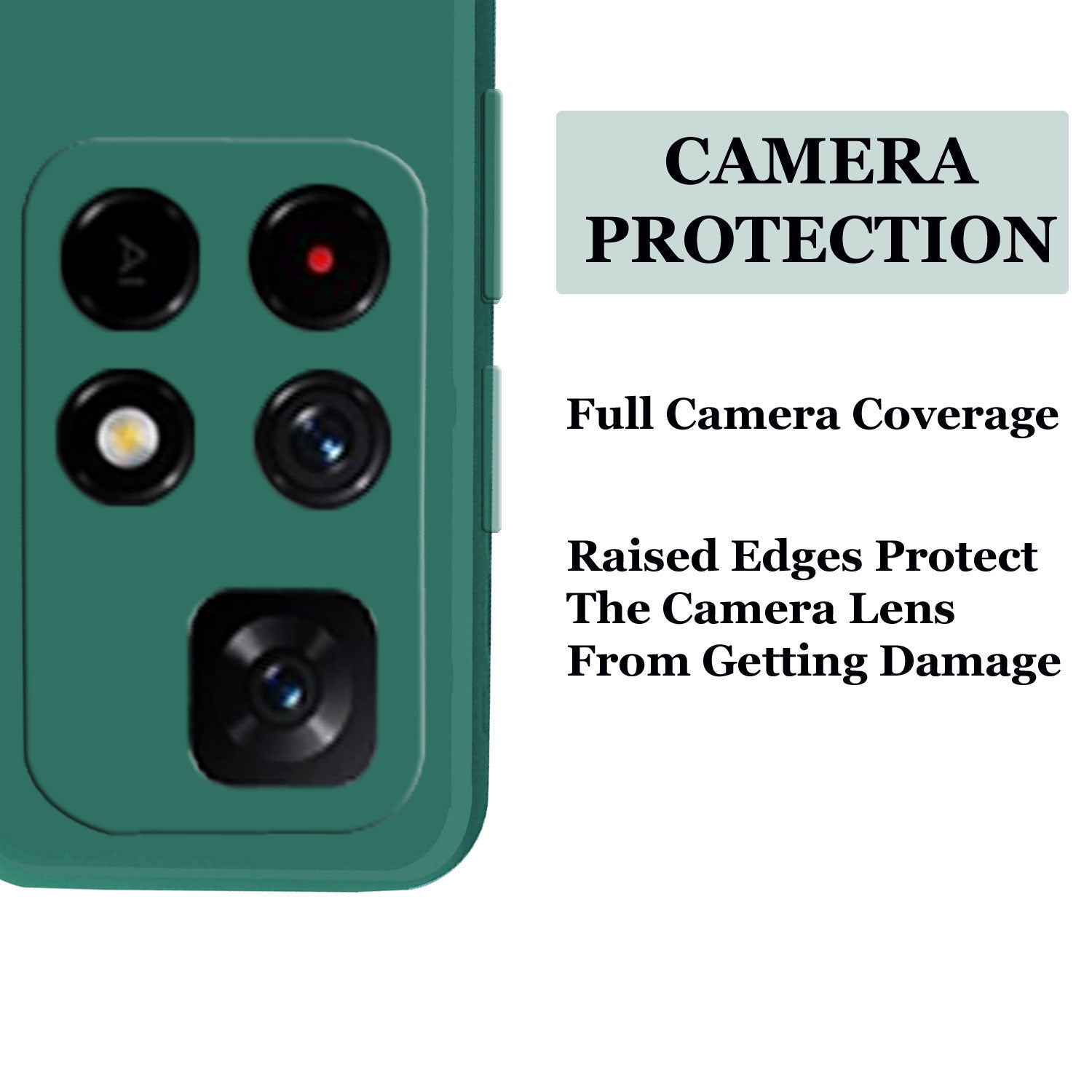 Liquid Silicone Back Cover Case With TPU & Matte Finish Mi Redmi Note 11T 5G /  Redmi Note 11T 5G - Green