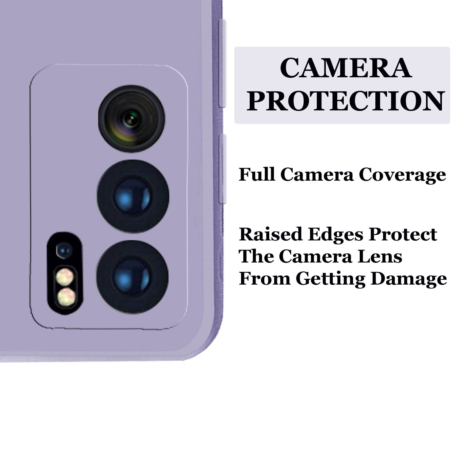 Reno 6 Pro Liquid Silicone Back Cover Case With TPU & Matte Finish - Light Purple
