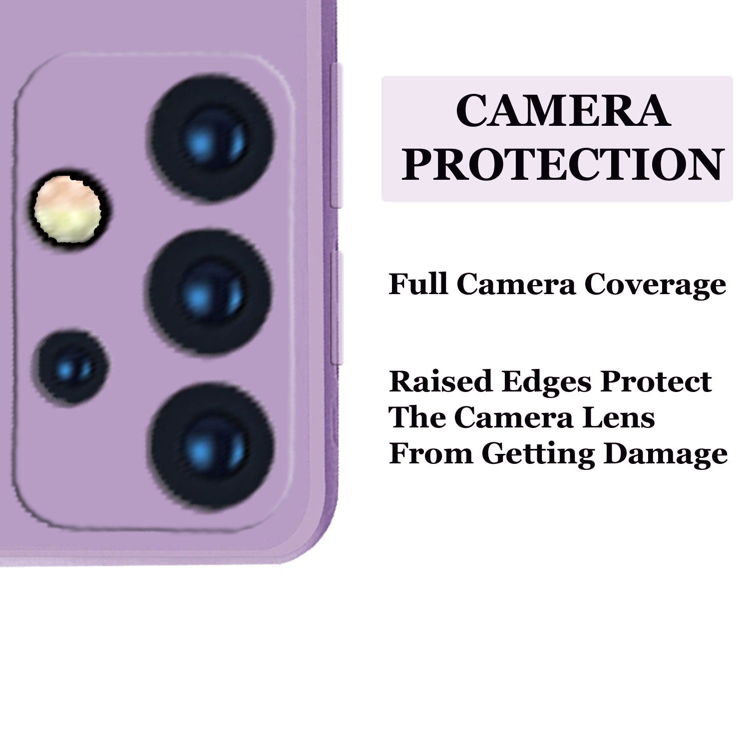 Samsung Galaxy A52 / A52s 5G Liquid Silicone Back Cover Case With TPU & Matte Finish - Purple