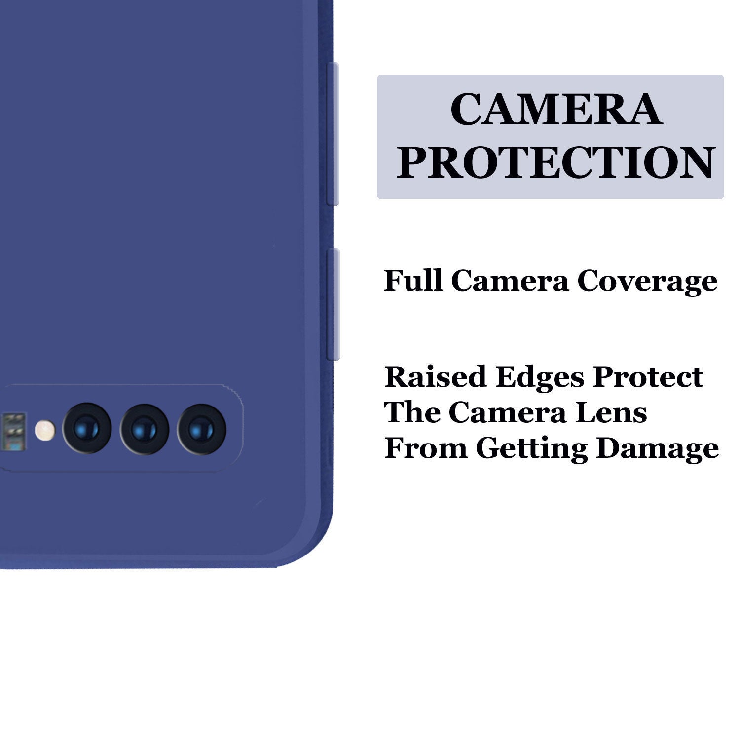 Samsung Galaxy S10 Liquid Silicone Back Cover Case With TPU & Matte Finish - Blue